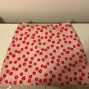 Pink flower skirt